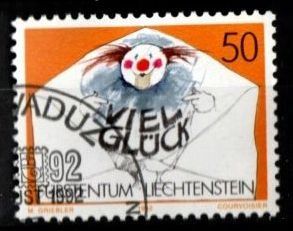 Tutti i francobolli: 1992 - FL /  Sondermarken "Botschaften" - Viel Glück – Usato da Schaffhausen venduto da poststamp
