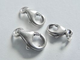 3 Karabiner Verschlüsse aus Silber