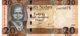 Südsudan 20 Pounds 2016 P-13b ZZ Replacement UNZ