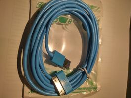 30pin zu USB Kabel Blau, 3meter