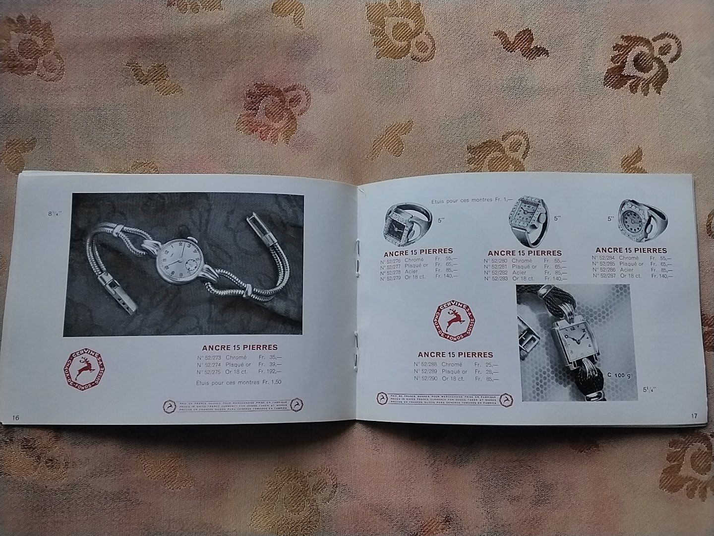 Libri: Cervine S.A. Uhren katalog , Vintage – Usato da Biel/Bienne venduto da taki25 5