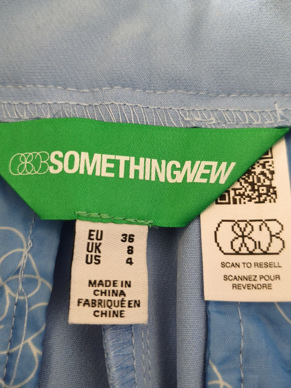 Pantaloni: Stoffhose Something New hellblau Grösse 36 neuwertig – Nuovo (secondo la descrizione) da KRIENS venduto da Franzy_Blond10 1