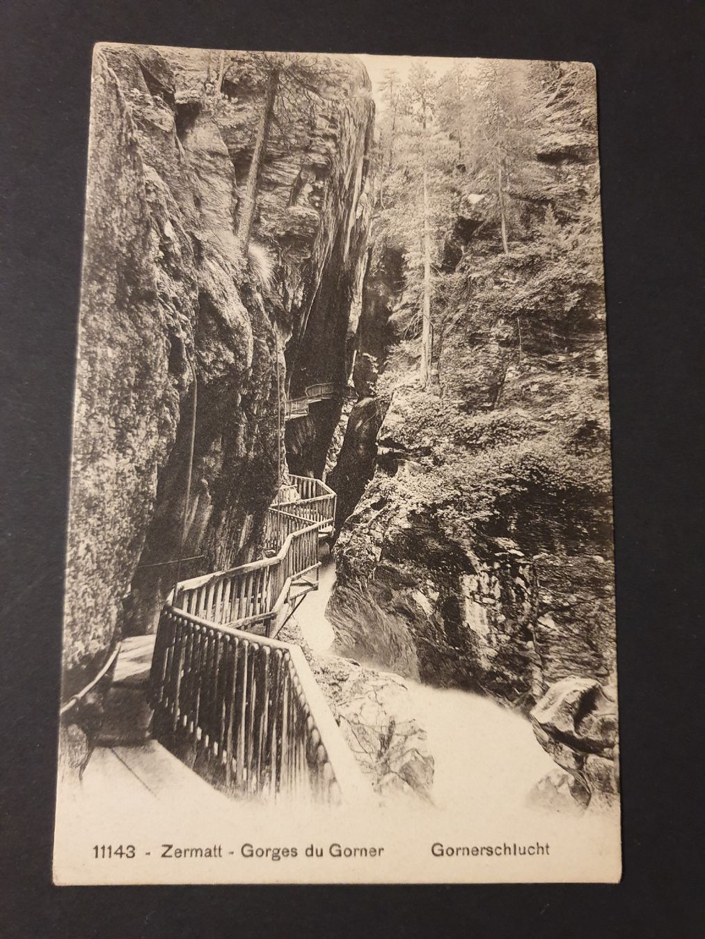 Cartoline postali: Carte postale Zermatt- Gorges du Gorner – Usato da Versoix venduto da rucio