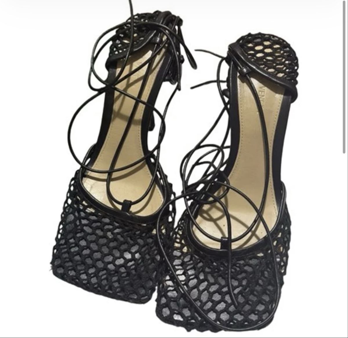 Bottega Veneta Scarpe da donna: Bottega Veneta Stretch Schnürsandale 40 – Usato da Lugano venduto da COMA14
