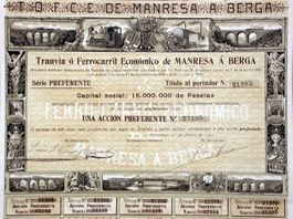 Tranvia o Ferrocarril Economico de Manresa à Berga - 1902