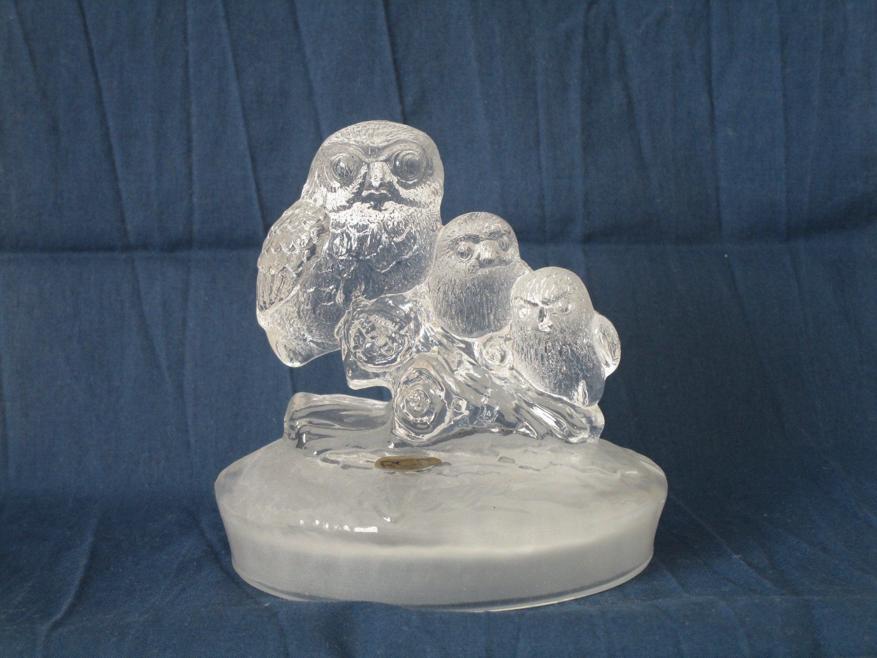 Statuette: Uhu / Eulen Glasfigur – Usato da Grenchen venduto da Uhus15