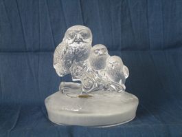 Uhu / Eulen Glasfigur