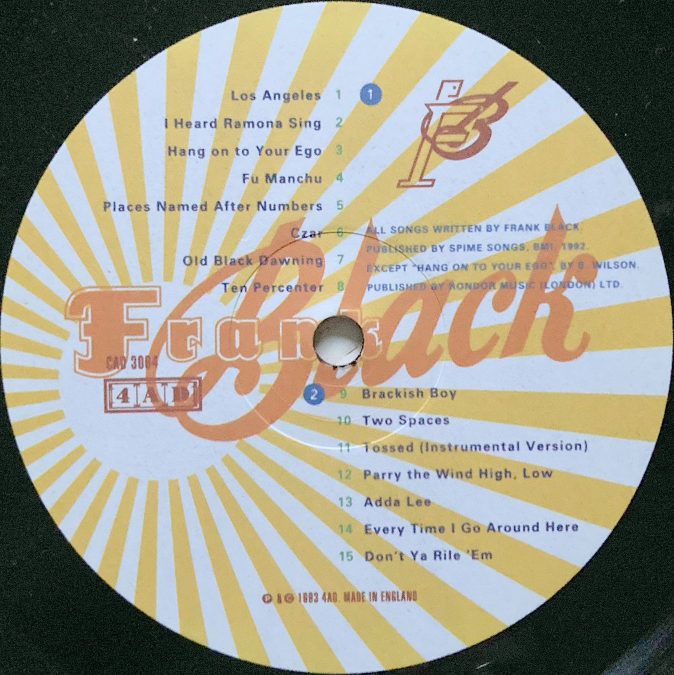 Schallplatten: FRANK BLACK - S/T – Gebraucht aus Bottens von hotter-than-hell 3
