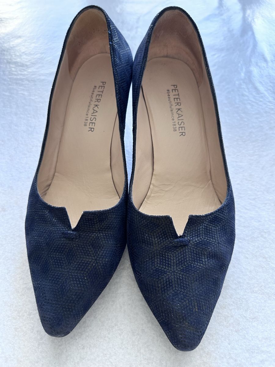 Kaiser Scarpe da donna: Escarpins PETER KAISER bleu marine – Nuovo (secondo la descrizione) da Versoix venduto da kelborn 4