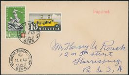 1940 - Pro Patria - Brief - nach USA