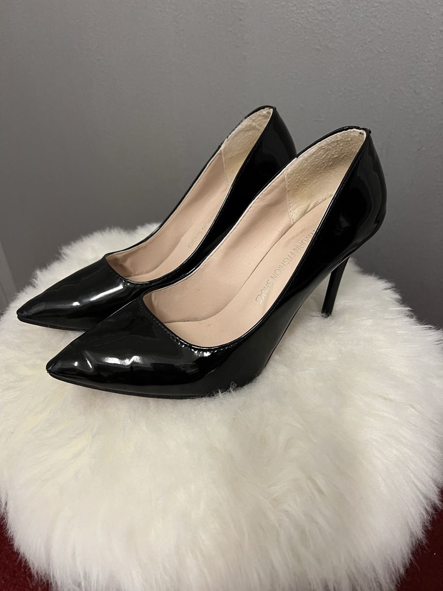 Scarpe da donna: Elegante schwarze Lackleder-Pumps, Grösse 38 – Usato da Dübendorf venduto da Kos12345 2