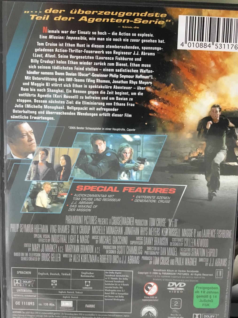 Tutti i DVDs: Tom Cruise - Mission Impossible III - – Usato da Thierachern venduto da sweden08 1