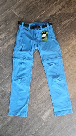 Outdoor Wanderhose, Zip-Off, Gr. M, blau Neu mit Etikett
