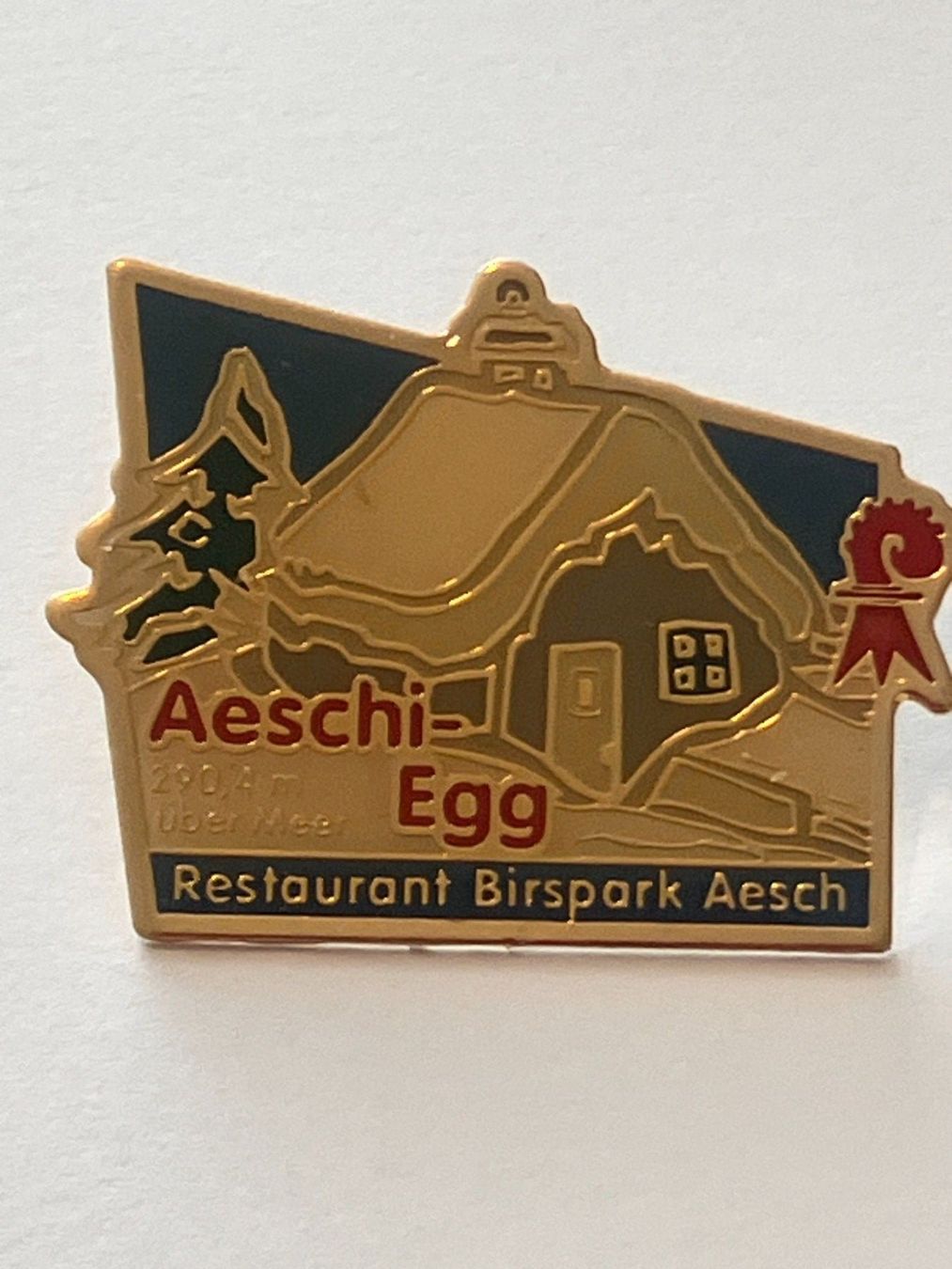 Placchette & Badge: 1 Pin Aeschi Egg Restaurant Birspark Aesch – Usato da Basel venduto da djwwpp