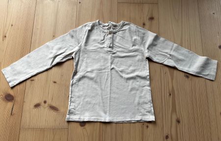 H&M Langarmshirt  – Grösse 110/116 – Beige/Sand
