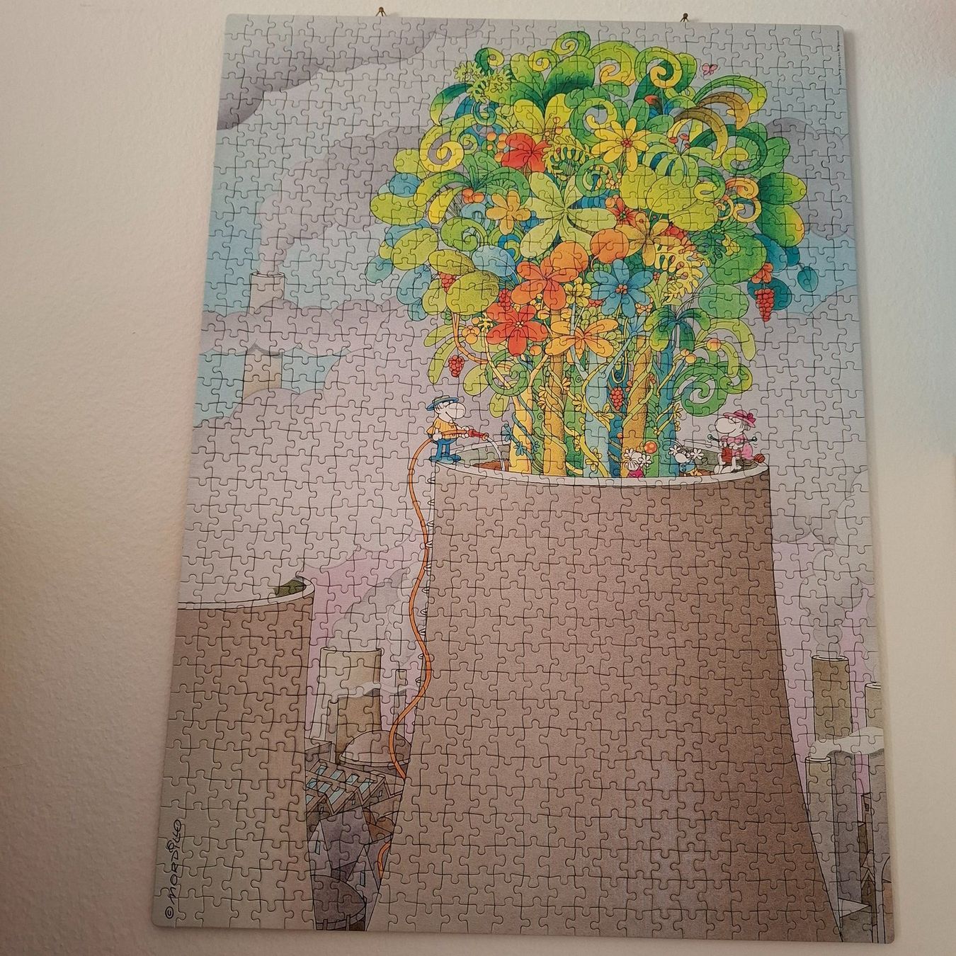 Clementoni Puzzle: Mordillo Puzzle "Flower Power" geklebt – Usato da Hombrechtikon venduto da Tinea82 3