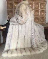 Traumhafter Polarfuchs-Mantel natur Gr.M/38  NEU