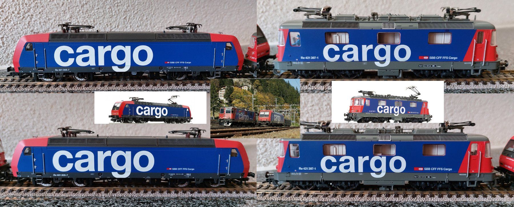 Fleischmann Trains électriques: Fleischmann - Mehrfachtraktion SBB Cargo BR 481/Re 421 – Neuf (Voir description) à Rotkreuz par MOBAHN-1zu87 3