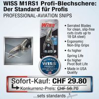 Wiss M1RS1 Profi-Blechschere links/gerade Neu