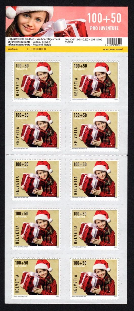 Tutti i francobolli: Bogen Pro Juventute 2020 - Weihnachten - Geschenk** – Nuovo (secondo la descrizione) da Dottikon venduto da haeusibuh5