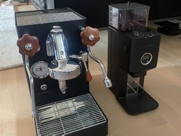 Lelit Espressomaschine mit Mühle und Zubehör guter Zustand
