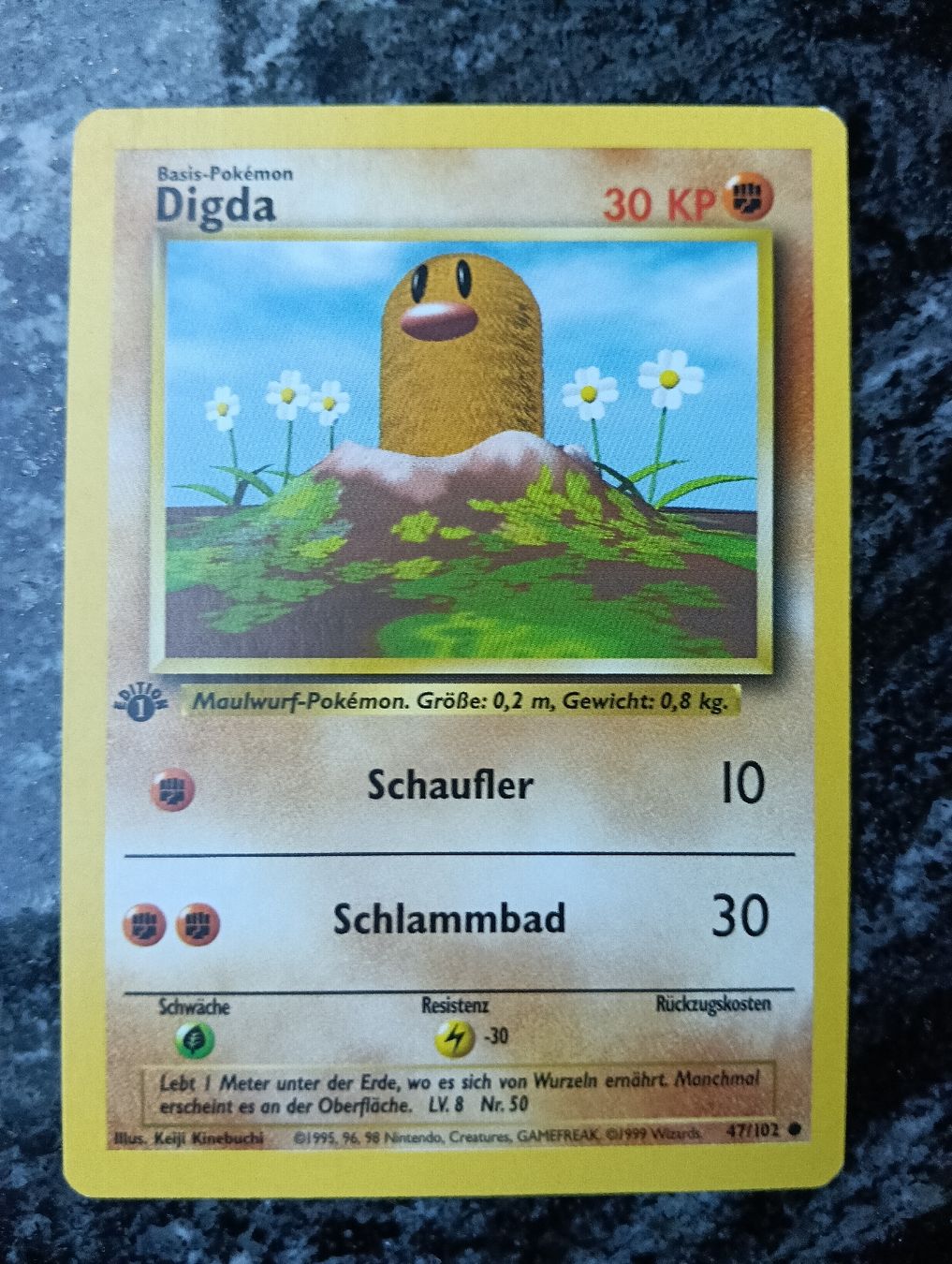 Pokémon Carte collezionabili: Pokemon Base Set 1 Edition Digda guter Zustand – Usato da LEUZIGEN venduto da mic_sdh5