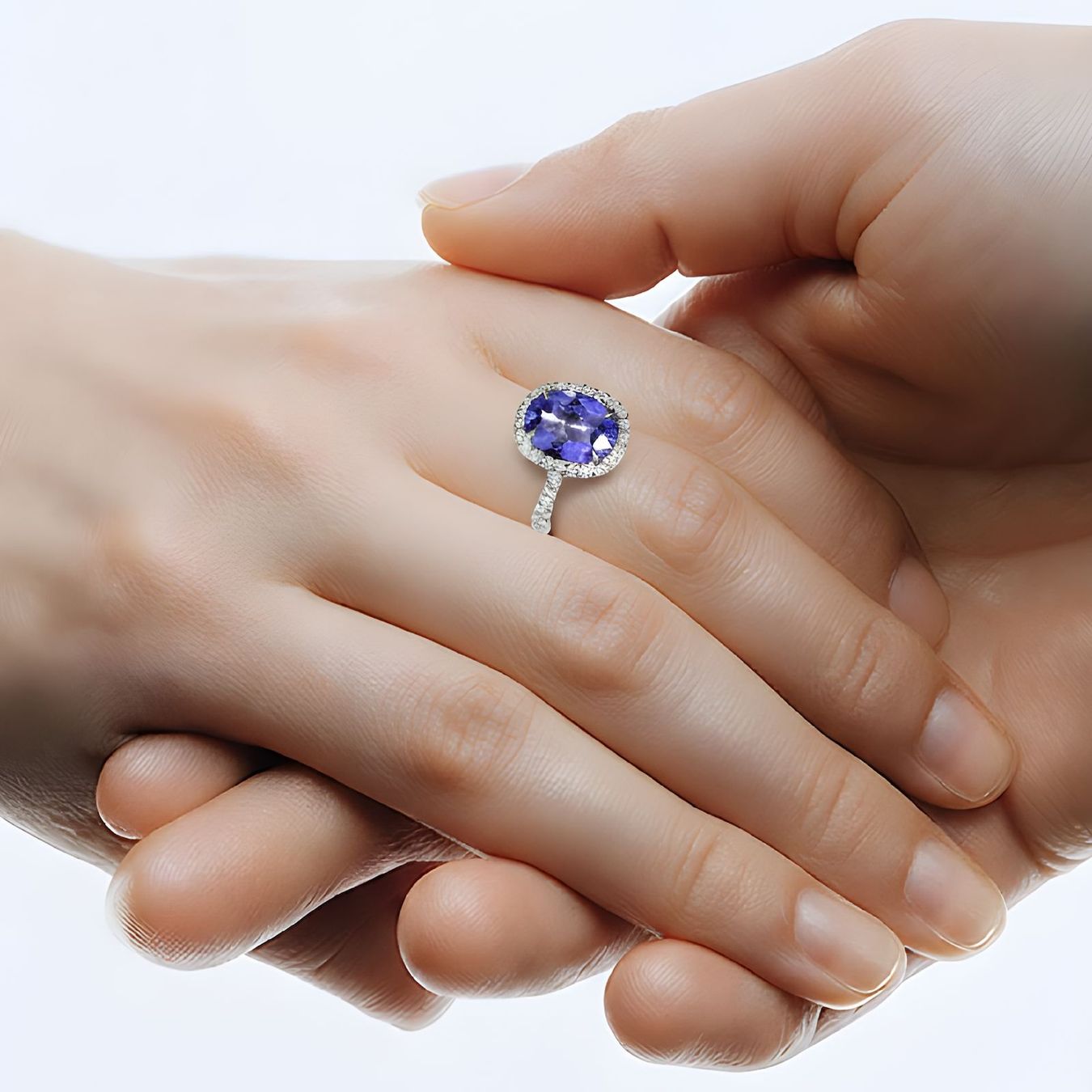 Anelli: Tansanit-Ring 14k Weissgold 2,33ct – Nuovo e nell'imballaggio originale da Illnau venduto da Juwelier_Mahler_GmbH 1