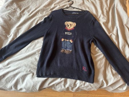 Polo Ralph Lauren Pullover Bär Gr. XL Dunkelblau