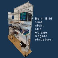 Bücher Ablage Regal aus Chromstahl