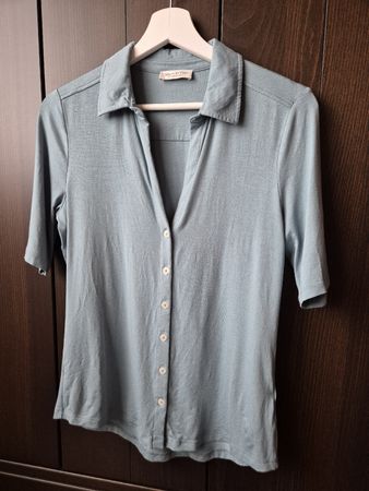 ​Marc O'Polo Bluse / Shirt-Top, Gr. S, edles Aquablau/Türkis