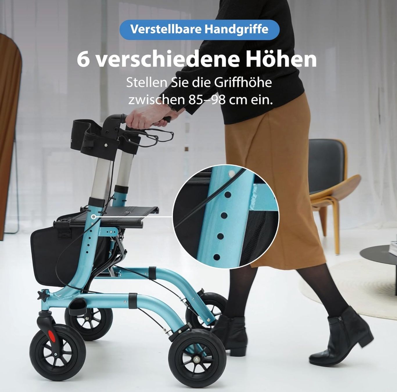 Ausili per la deambulazione: Age Rollator faltbar und leicht mit Sitz – Nuovo e nell'imballaggio originale da Mellingen venduto da Samiross 1