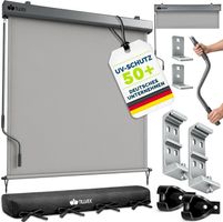 Aussen-Senkrechtmarkise 200x250 grau