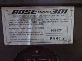 Bose 301 Stereo-Lautsprecher Serie 1