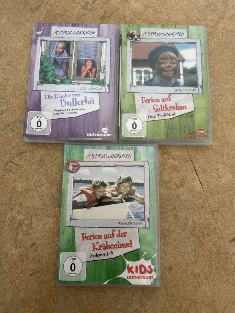 Tutti i DVDs: DVD Astrid Lindgren 3 Stk. Kinderfilme – Usato da Urdorf venduto da 2msa2