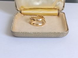 Bague Double Anneau en Spirale Dorée !