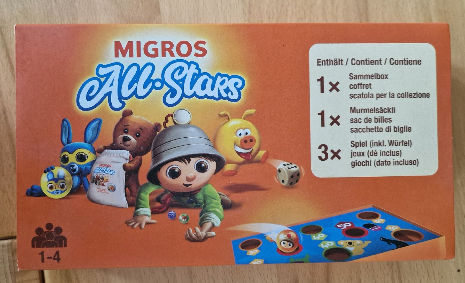 Migros All Stars Murmelspiel mit Murmeln (Neu und originalverpackt) in ...