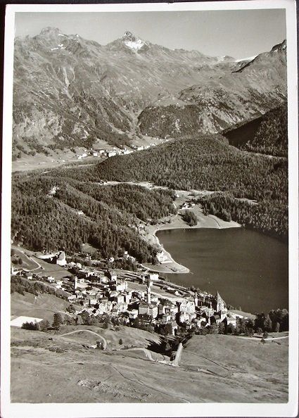 Cartoline postali: ST. MORITZ mit Piz Languard – Usato da Jona venduto da philajona
