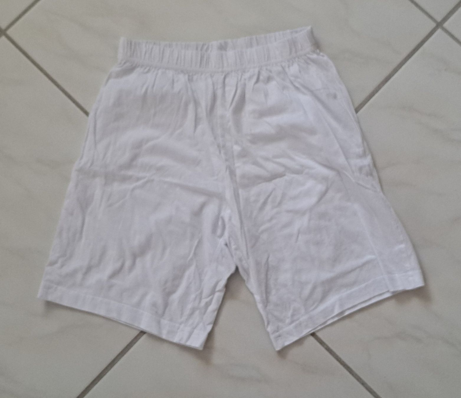 Pantaloni: Kurze Hose weiss Baumwolle Grösse 146 / 152 – Usato da künten venduto da himelblau