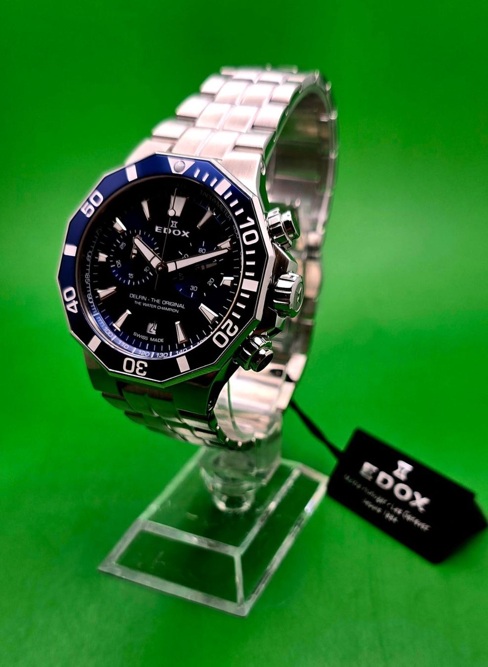 Edox Orologi: EDOX CHRONOMETER DATE HYDRO-SUB SWISS MADE SAPPHI – Nuovo e nell'imballaggio originale da Neftenbach venduto da Taschen-Uhren 5