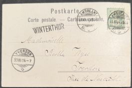 AK „Schweiz. Fachschule für Damenschneiderei … Zürich 1904