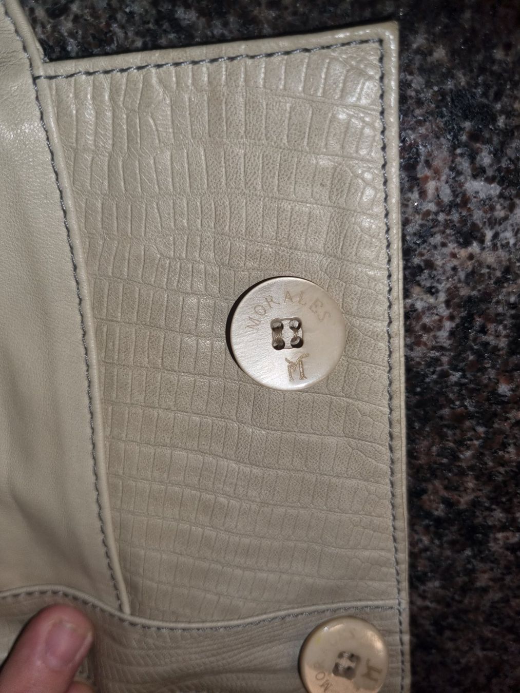 Giacche: Coole Lederjacke mit Krokostyle – Usato da Spiez venduto da ste_wvy9 3