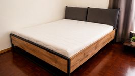 Doppelbett 180x200 cm inkl. Matratze und hochwertigem Latten
