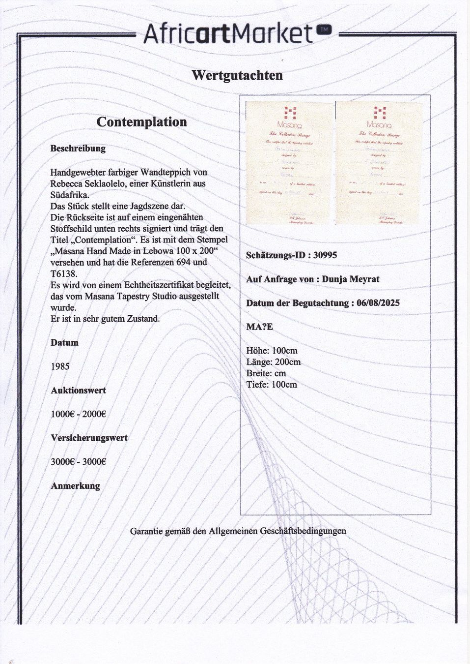 Tappeti: Afrikanischer Wandteppich – Usato da Scherzingen venduto da dun_r6nd 5
