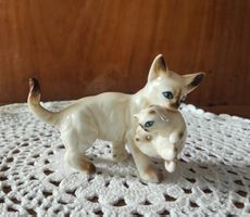 Siamkatze aus Porzellan