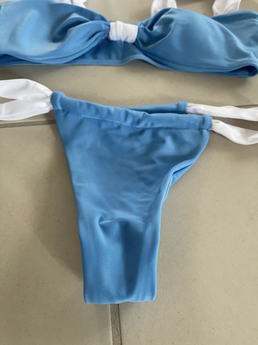 Costumi da bagno & Bikini: Schicker Bikini blau/weiss Gr. M Neu – Nuovo (secondo la descrizione) da Bassersdorf venduto da Sandy456 2
