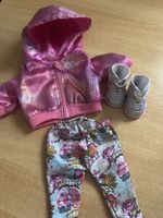 Baby Born Set Rosa Glitzer Jacke Hose Schuhe