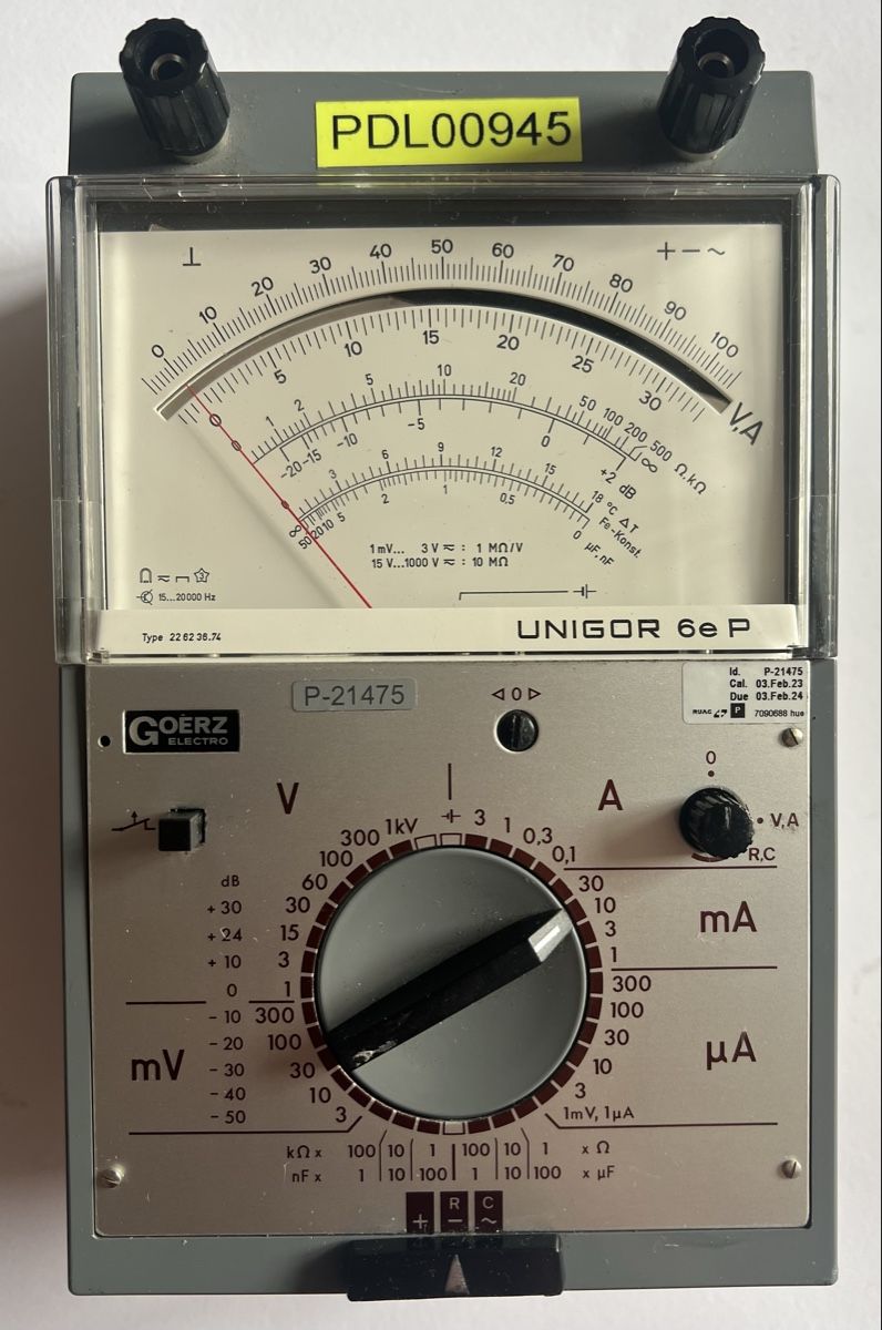BBC Goerz Metrawatt Misurare: GOERZ UNIGOR 6eP Schweizer Luftwaffe Payerne RUAG Multimeter – Usato da Oberhofen Thun'see venduto da SwissTreasure