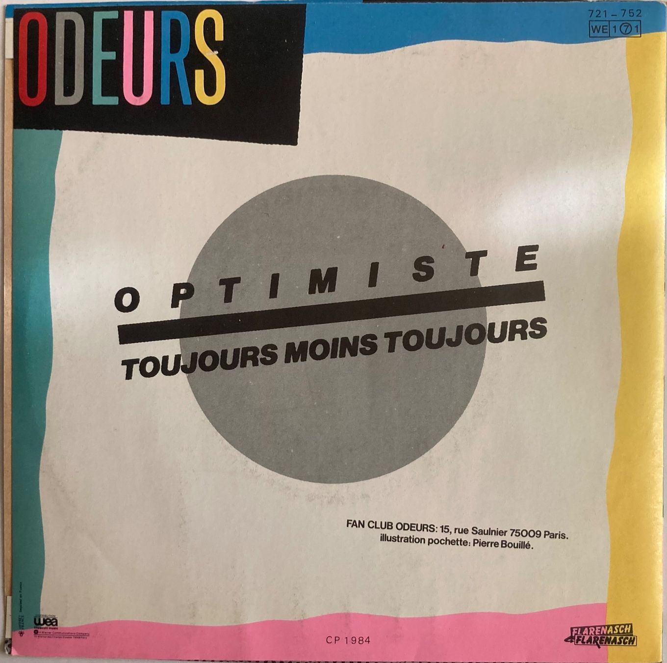 Vinyles: ODEURS - OPTIMISTE – D'occasion à Poliez-Pittet par Newtown-Records 1