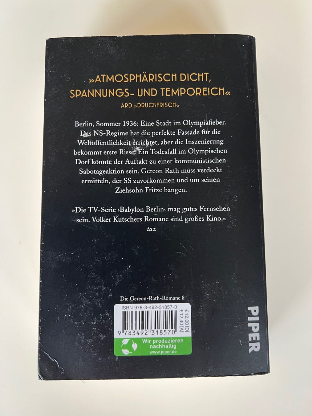 Bücher: Olympia, von Volker Kutscher – Gebraucht aus Wettswil von Starship42 1
