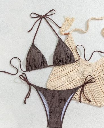 Bikini braun, Grösse XS